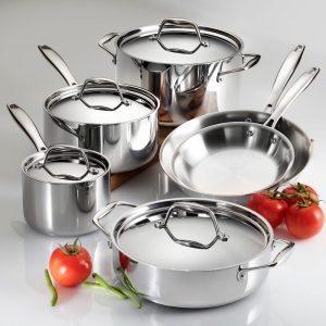 Premium 10-Piece Tri-Ply Cookware Set