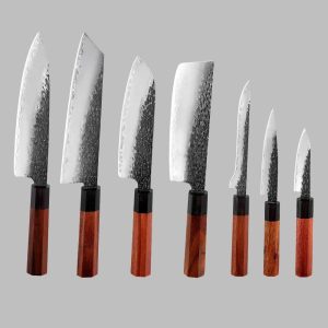 Japanese Hammered Kitchen Knife Set (7-Piece)