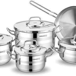 Korkmaz Stainless Steel Cookware Set (9-Piece)