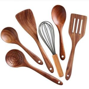 Wooden Kitchen Utensil Set (6-Piece)
