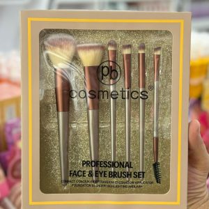 Face & Eye Brush Set – Gold